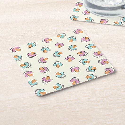 Entzückendes Schnuller-Geschlecht decken Rechteckiger Pappuntersetzer (angewinkelt)