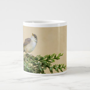 Entzückendes Spatzen-Vogel-Foto Jumbo-Tasse