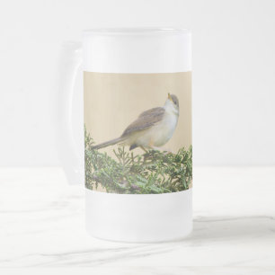 Entzückendes Spatzen-Vogel-Foto Mattglas Bierglas