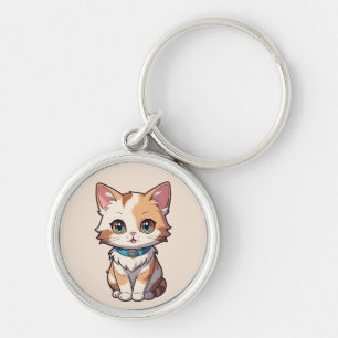 Entzückendes süßes Katzen-Design Schlüsselanhänger