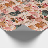 entzückendes Tierdesign Geschenkpapier (Ecke)