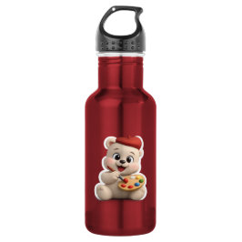Entzückendes und süßes Teddybär-Design Edelstahlflasche