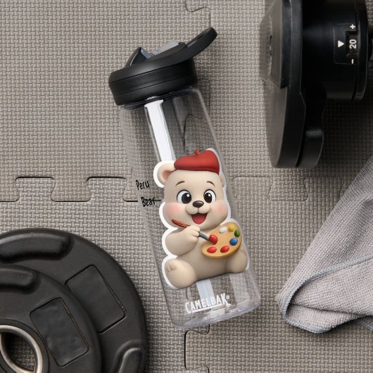 Entzückendes und süßes Teddybär-Design Trinkflasche (Fitnessstudio (gedreht))