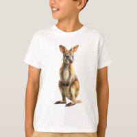 Entzückendes Wallaby-Porträt als Kunstdruck