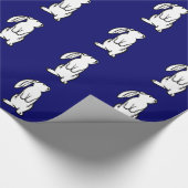 Entzückendes weißes Häschen Geschenkpapier (Ecke)