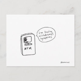 Entzugserscheinungen Postkarte