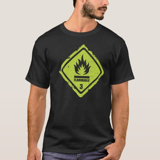 Entzündbar T-Shirt (Vorderseite)