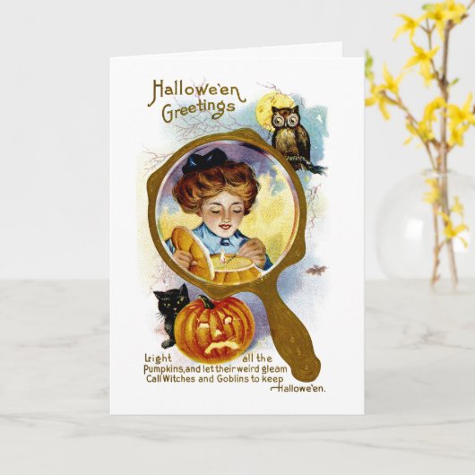 Entzünde alle Pumpkins! Karte (Gelbe Blume)