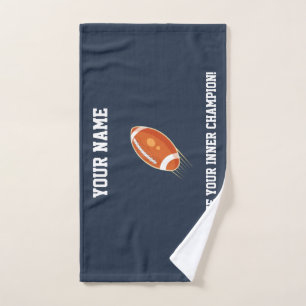 "Entzünde deinen inneren Champion!" RUGBY TEAM Badhandtuch Set