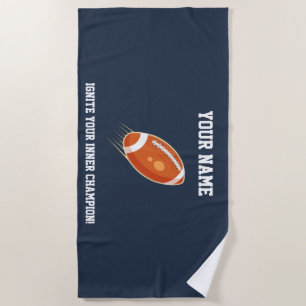 "Entzünde deinen inneren Champion!" RUGBY TEAM Strandtuch
