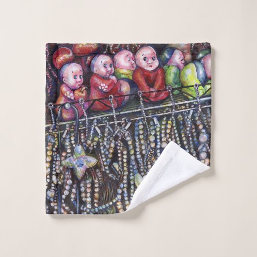 entzünden badhandtuch set (Waschlappen)