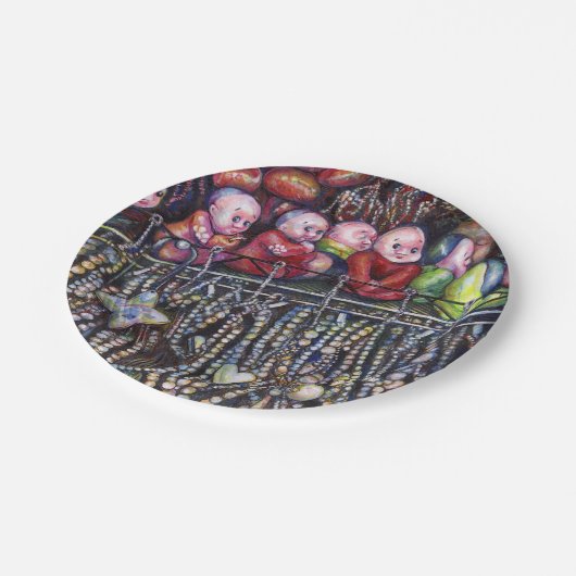 entzünden pappteller (Schrägansicht)