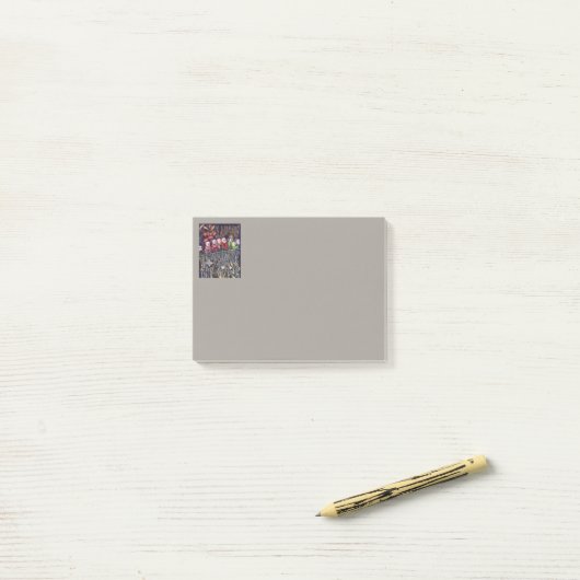 entzünden post-it klebezettel (Auf Schreibtisch)