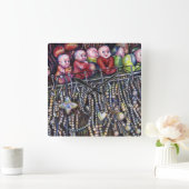 entzünden quadratische wanduhr (Zuhause)