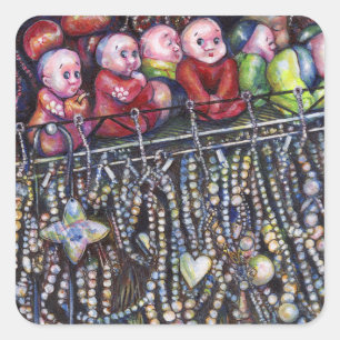 entzünden quadratischer aufkleber