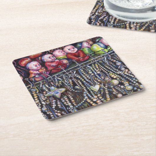 entzünden rechteckiger pappuntersetzer (angewinkelt)