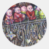 entzünden runder aufkleber (Vorderseite)