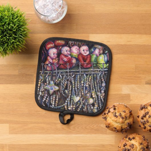 entzünden topflappen (Oben Unten)