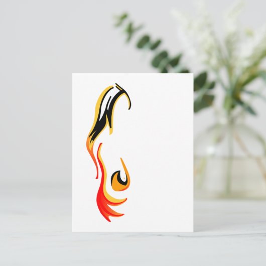 entzündet postkarte (Stehend Vorderseite)