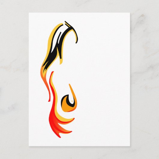 entzündet postkarte (Vorderseite)