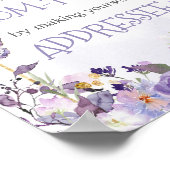 Envelope für den Blütenschmetterling Poster (Ecke)