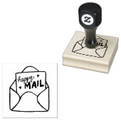 Envelope Happy Mail Porto Briefmarke Gummistempel (Stempel)