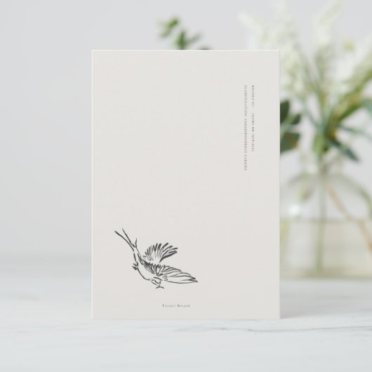 Envelope Insert Enclosure Card- Dark Academia (Stehend Vorderseite)