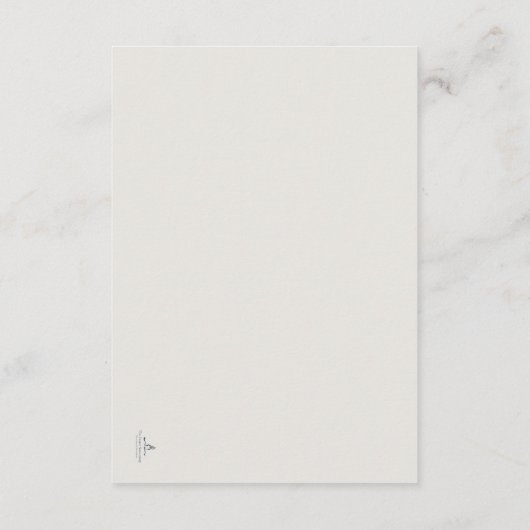 Envelope Insert Enclosure Card- Dark Academia (Rückseite)