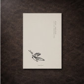 Envelope Insert Enclosure Card- Dark Academia 