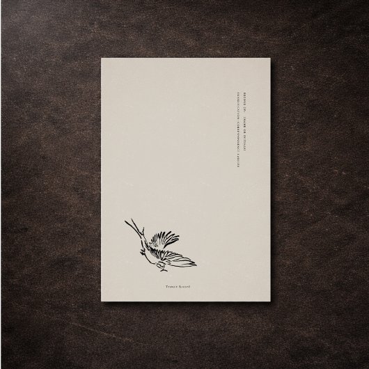 Envelope Insert Enclosure Card- Dark Academia 