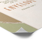 Envelope Sign Gäste Vintage Jugendstil von Mucha Poster (Ecke)