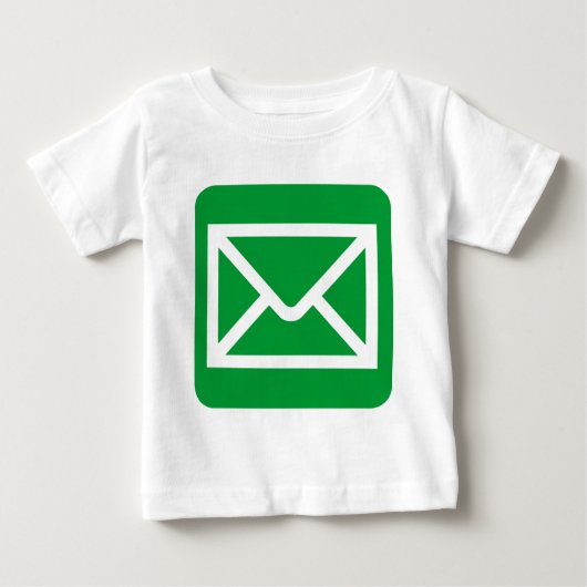 Envelope Sign - Grass Green Baby T-shirt (Vorderseite)