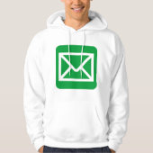 Envelope Sign - Grass Green Hoodie (Vorderseite)