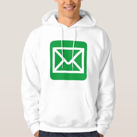Envelope Sign - Grass Green Hoodie (Vorderseite)