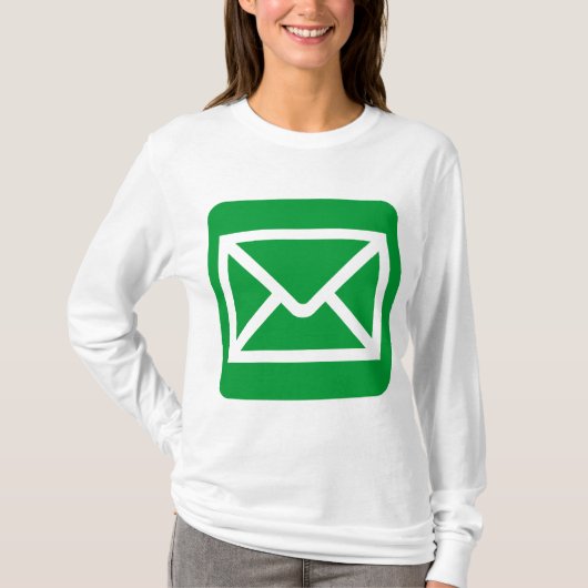 Envelope Sign - Grass Green T-Shirt (Vorderseite)