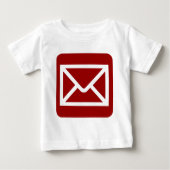 Envelope Sign - Ruby Red Baby T-shirt (Vorderseite)