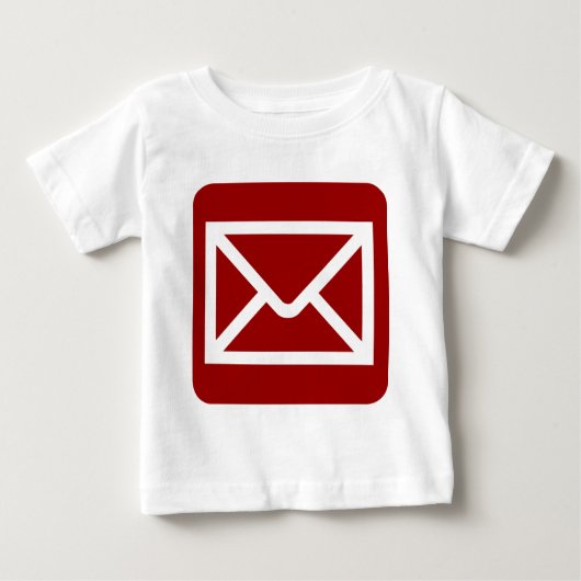 Envelope Sign - Ruby Red Baby T-shirt (Vorderseite)