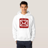 Envelope Sign - Ruby Red Hoodie (Vorne ganz)