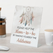 Envelope Station Schild Dreamcatcher Baby Shower (In SItu)