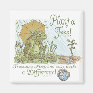 Enviro Frog Pflanze a Tree Earth Day Gear Magnet