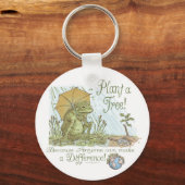 Enviro Frog Pflanze a Tree Earth Day Gear Schlüsselanhänger (Vorderseite)
