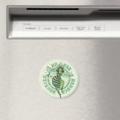 Enviro Green Bee Earth Day Gear Magnet (In Situ (Geschirrspüler))