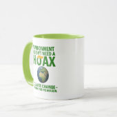 Environment Doesn’t Need a Hoax – Climate Change Tasse (Vorderseite Links)