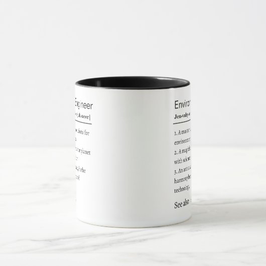 Environmental Engineer Personalized Definition Tasse (Zentrum)