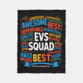 Environmental Services Squad Week Appreciation Fun Fleecedecke (Vorderseite)