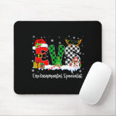 Environmental Specialist Christmas Lights Red Plai Mousepad (Mit Mouse)