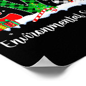 Environmental Specialist Christmas Lights Red Plai Poster (Ecke)