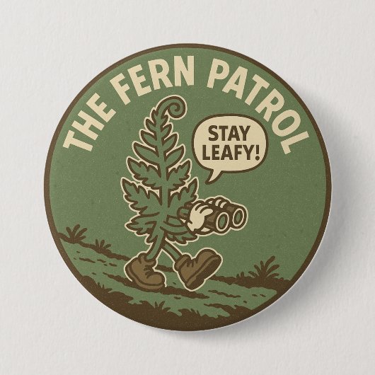 Environmentalist Plant Lover Binoculars Button (Vorderseite)