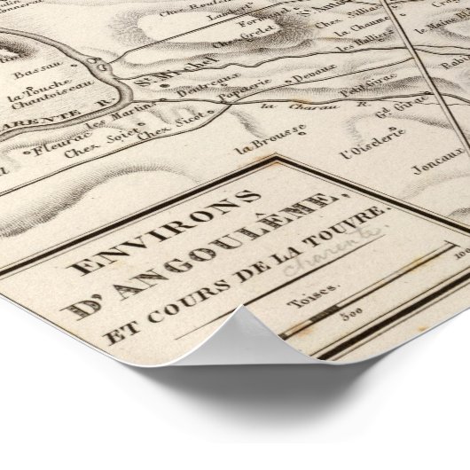 Environs d'Angouleme Poster (Ecke)