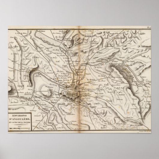 Environs d'Angouleme Poster (Vorne)